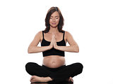 Pregnant Woman Yoga Serenity
