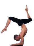 Man yoga  Eka Pada Viparita Dandasana pose