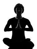 woman sukhasana pose meditation yoga