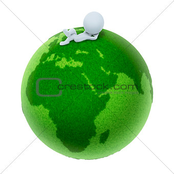 3d small people - Green Earth