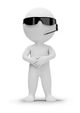 3d small people - security guard