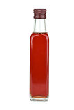 Glass bottle with red wine vinegar