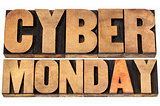 Cyber Monday shopping concept
