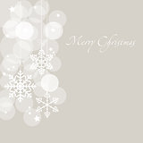 Christmas card with snowflakes