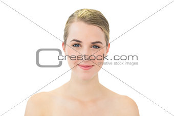Peaceful gorgeous blonde posing
