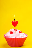 Anniversary cupcake