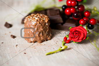 Closeup chocolate 
