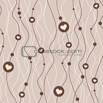 pattern background with hearts