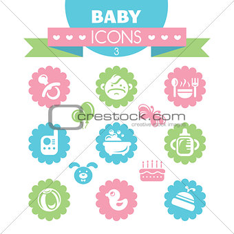 collection of universal baby icons