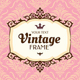 Vintage floral frame