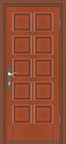 closed wooden door
