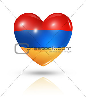 Love Armenia, heart flag icon