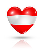 Love Austria, heart flag icon