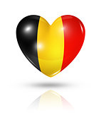 Love Belgium, heart flag icon