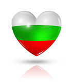 Love Bulgaria, heart flag icon