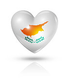 Love Cyprus, heart flag icon