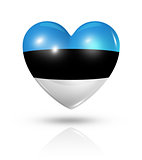 Love Estonia, heart flag icon