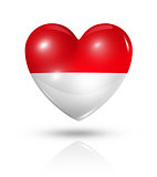 Love Indonesia, heart flag icon
