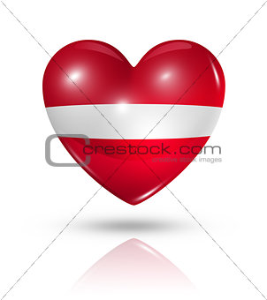 Love Latvia, heart flag icon