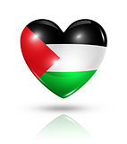 Love Palestine, heart flag icon