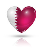 Love Qatar, heart flag icon