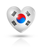 Love South Korea, heart flag icon