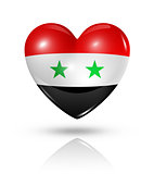 Love Syria, heart flag icon