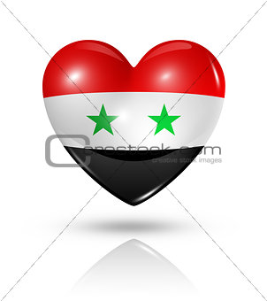 Love Syria, heart flag icon
