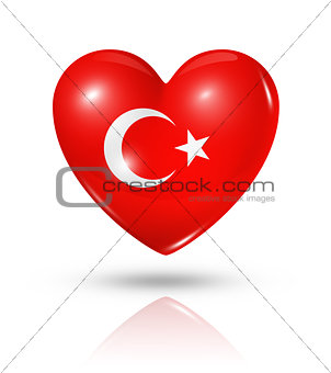 Love Turkey, heart flag icon