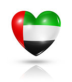 Love United Arab Emirates, heart flag icon