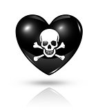 Love pirate, heart icon