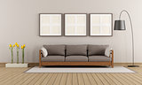 Beige and brown modern lounge
