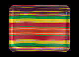 Colorful tray isolated on black