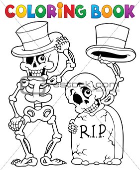 Coloring book Halloween character 6