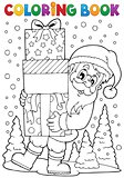 Coloring book Santa Claus topic 8
