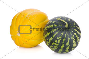 Ripe melon and watermelon