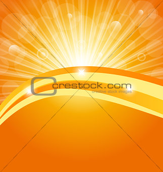 Abstract background with sun light rays