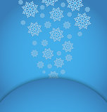 Christmas applique with set snowflakes