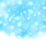 Christmas abstract background with snowflakes, stars