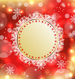 Christmas holiday background with greeting card