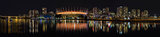 Vancouver BC City Skyline Night Scene Panorama