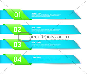 Modern Design style options template / can be used for workflow layout / diagram / numbered banners / web design / infographics