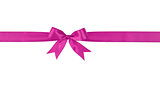 purple handmade ribbon with bow
