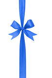 blue handmade ribbon with bow
