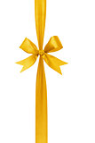 golden handmade ribbon with bow