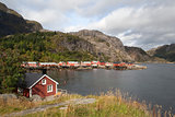 Fishing village of Nusfjord, on the Lofoten Islands, Norway, Scandinavia