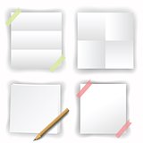papers on white background