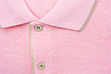 Close up new men's pink Polo T-shirt 