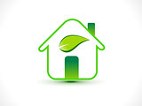 abstract eco home icon