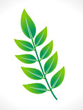 abstract eco green leaf icon